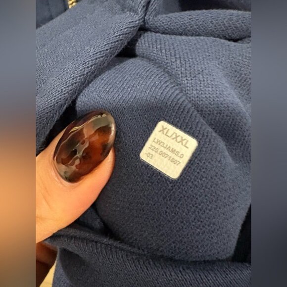 Lululemon Scuba Oversized Funnel-Neck Half Zip *LongClub Blue / Gold - Picture 7 of 7